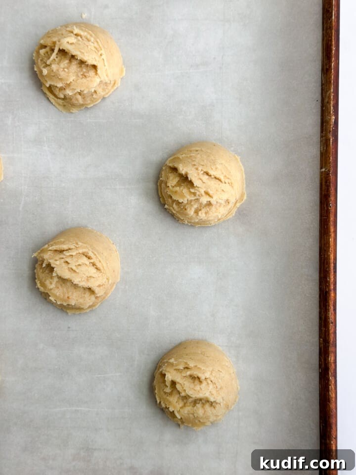 cookie dough before sugar.