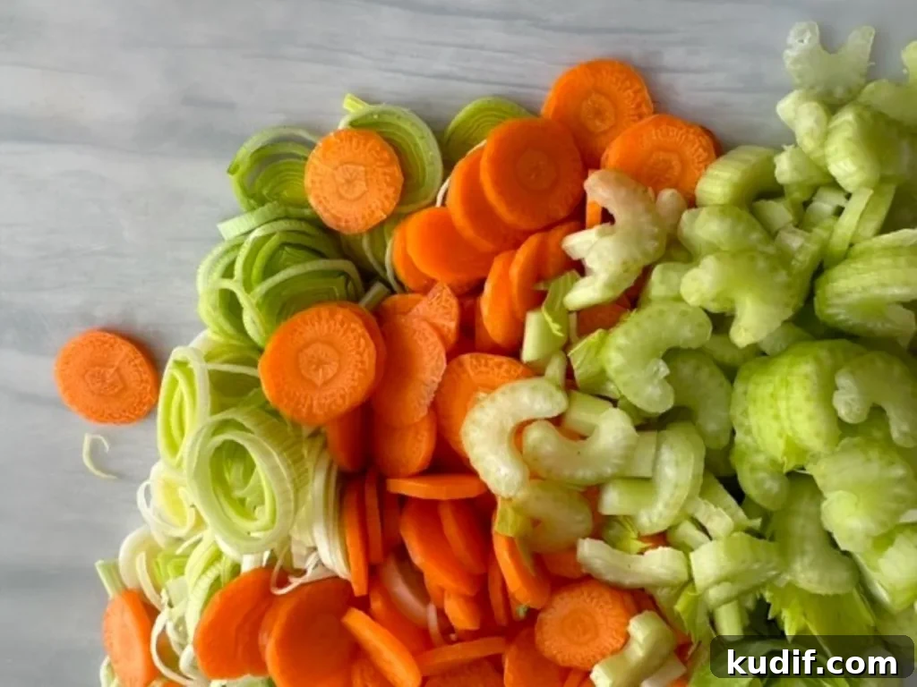 Old-Fashioned Cabbage Soup Recipe — Classic Comfort in 30 Minutes 5 vegetables prepared and ready to put into cabbage soup