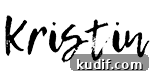 Close up of a signature of Kristin.