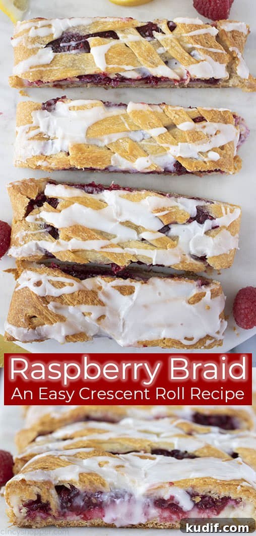 Raspberry Crescent Danish: Flaky Pastry Recipe for Brunch 20 slices of raspberry braid crescent roll pastry