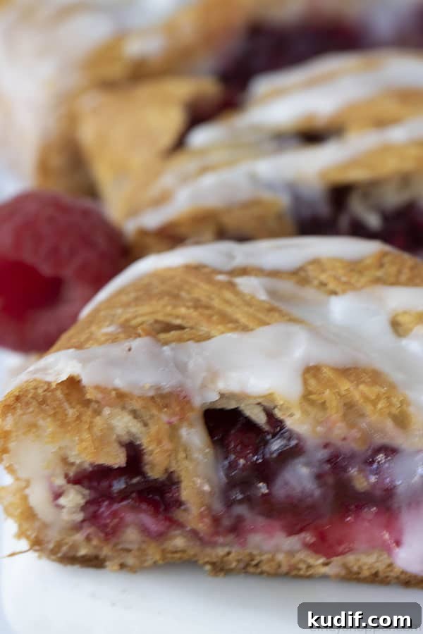 Raspberry Crescent Danish: Flaky Pastry Recipe for Brunch 5 simple raspberry dessert made with crescent roll dough