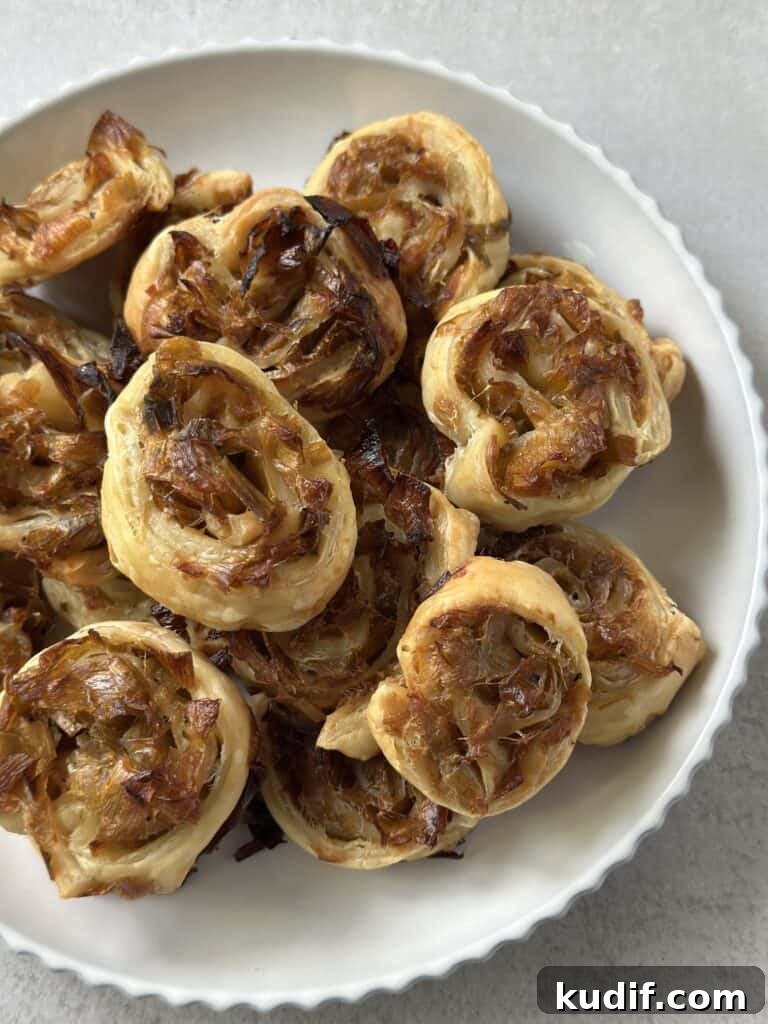 Buttery Leek Pinwheels: Crispy Puff Pastry Appetizers 2 leek pinwheels
