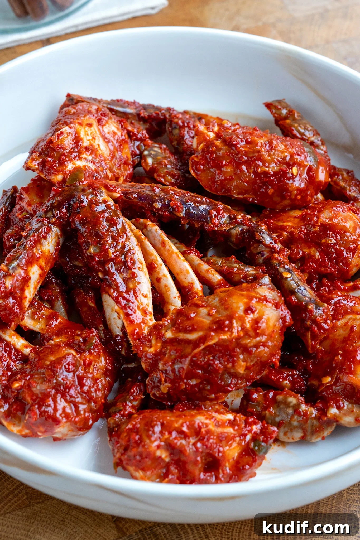 Spicy Korean Yangnyeom Gejang: Marinated Raw Crab Recipe 20 rice porridge