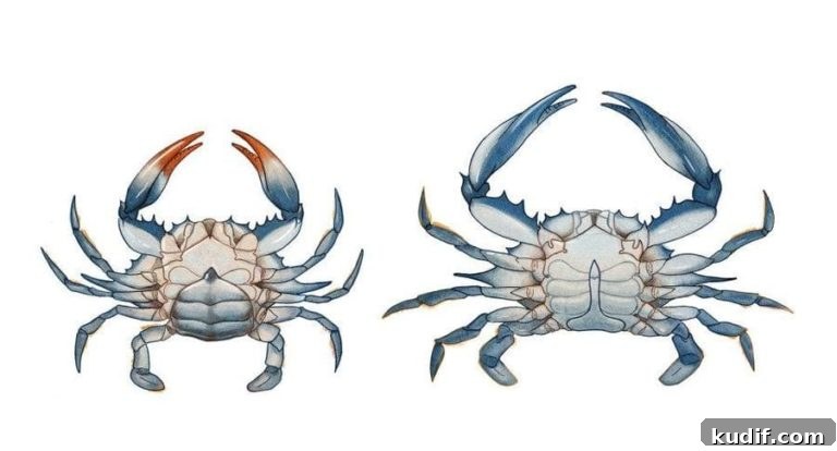 Spicy Korean Yangnyeom Gejang: Marinated Raw Crab Recipe 3 female crab apron
