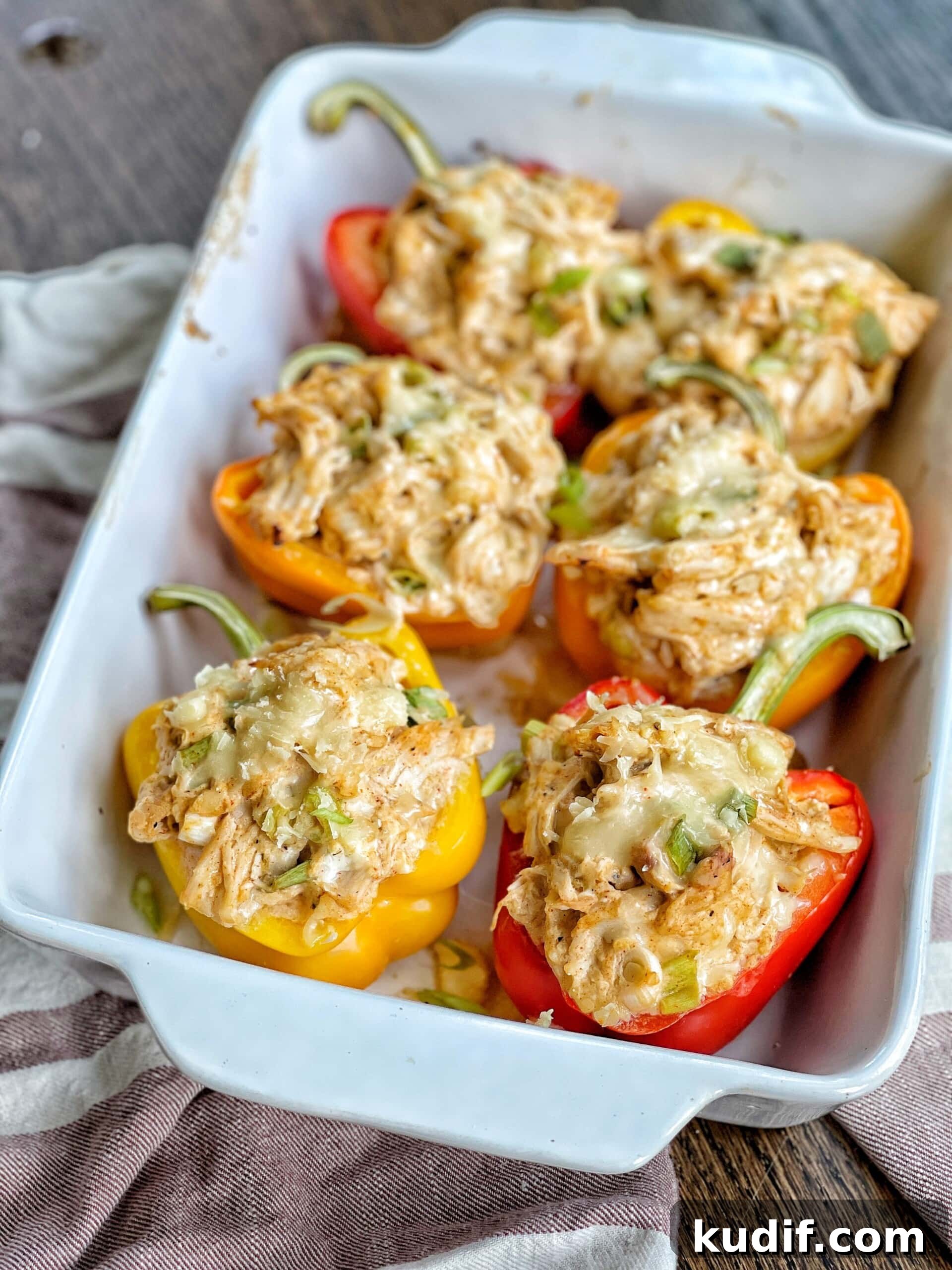 Creamy Chicken-Stuffed Peppers with Melted Cheese 13 stuffed peppers