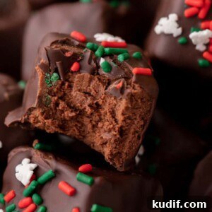 Holiday cool whip candy topped with festive red and green sprinkles.