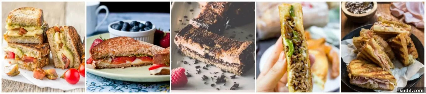 55 Gourmet Grilled Cheese Recipes to Elevate Your Sandwich Game 6 Grilled cheese collage 5
