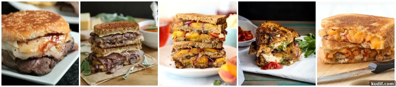 55 Gourmet Grilled Cheese Recipes to Elevate Your Sandwich Game 9 Grilled cheese collage 8