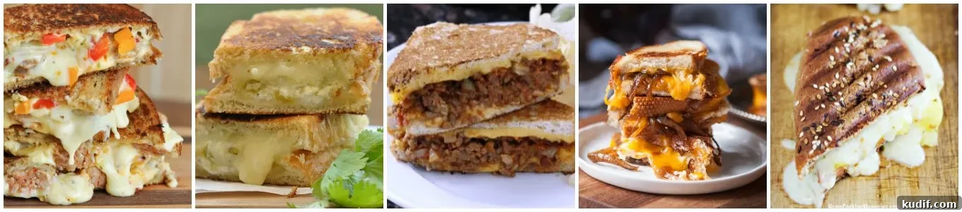 55 Gourmet Grilled Cheese Recipes to Elevate Your Sandwich Game 10 Grilled cheese collage 9