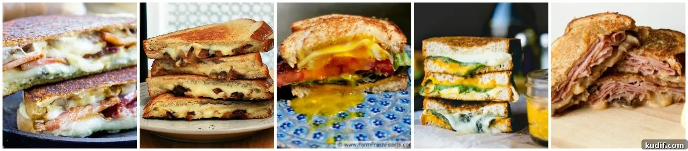 55 Gourmet Grilled Cheese Recipes to Elevate Your Sandwich Game 4 Grilled cheese collage 3
